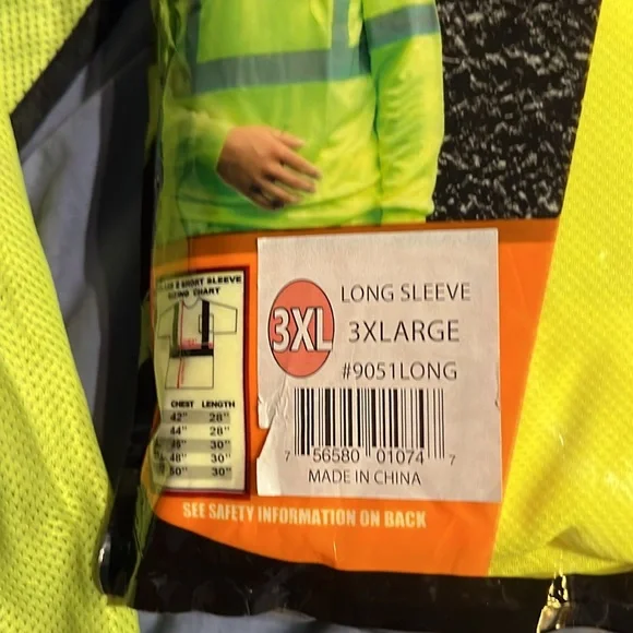 TWO NEW MENSWEAR, SAFETY T-SHIRT AND SAFETY VEST ANSI/FORESTER BRAND ! - Picture 10 of 10